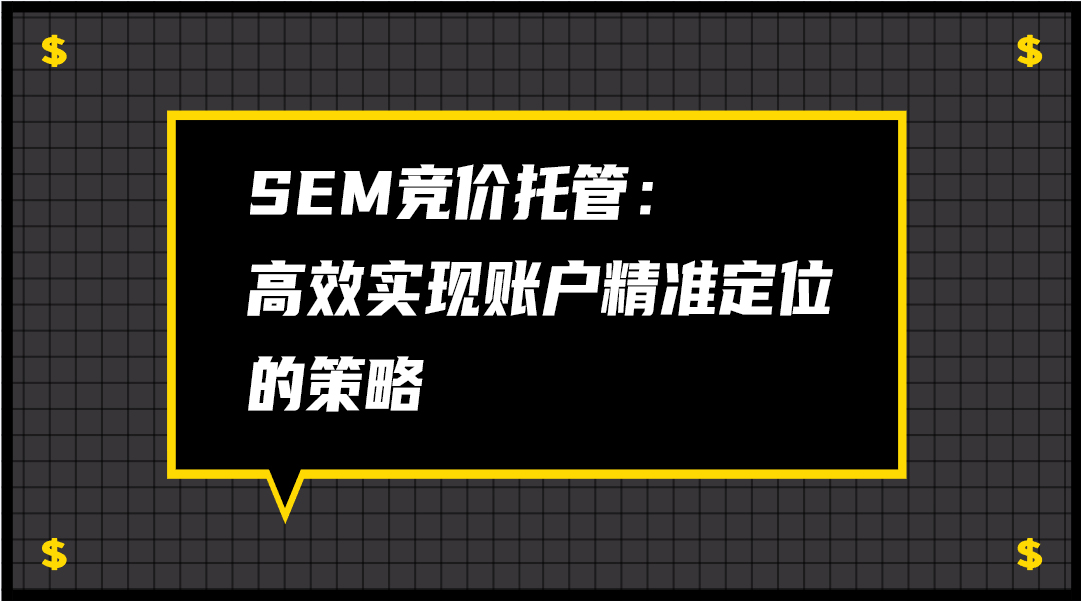 SEM竞价托管：高效实现账户精准定位的策略